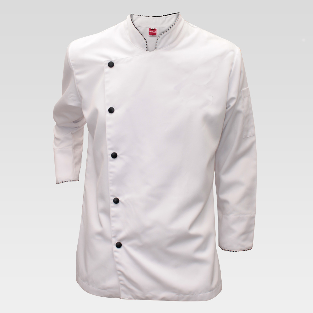 chaqueta chef, uniforme chef Bogota, uniformes cocina y mesa, Majua uniformes, filipina de chef, cocinero Bogota, envíos a toda Colombia