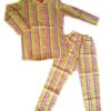 Pijama niñas rayas moradas. Ideal regalo Navidad. Majá Uniformes y dotaciones empresa Bogotá