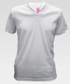 camiseta LC blanca cuello v sin escudo